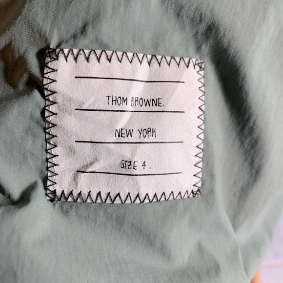 Thom Browne RWB ARMBAND PIQUÉ SHIRT JACKET - Medium Grey - Picture 2 of 4